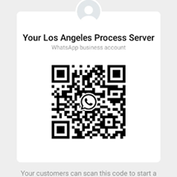 QR Code Los Angeles Process Server